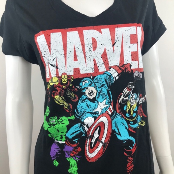 Marvel Character V-Neck Tee - Picture 1 of 3
